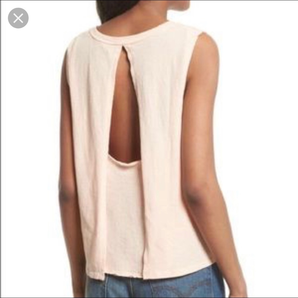 NWOT Free People PlanetMe Muscle Peach Tank Small